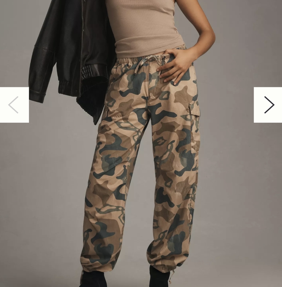 Camo Parachute Pants